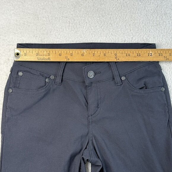 prAna Women's Brenna Skinny Moto Stretch Nylon Pants Size 0 Blue Gray Adventure - Picture 3 of 7